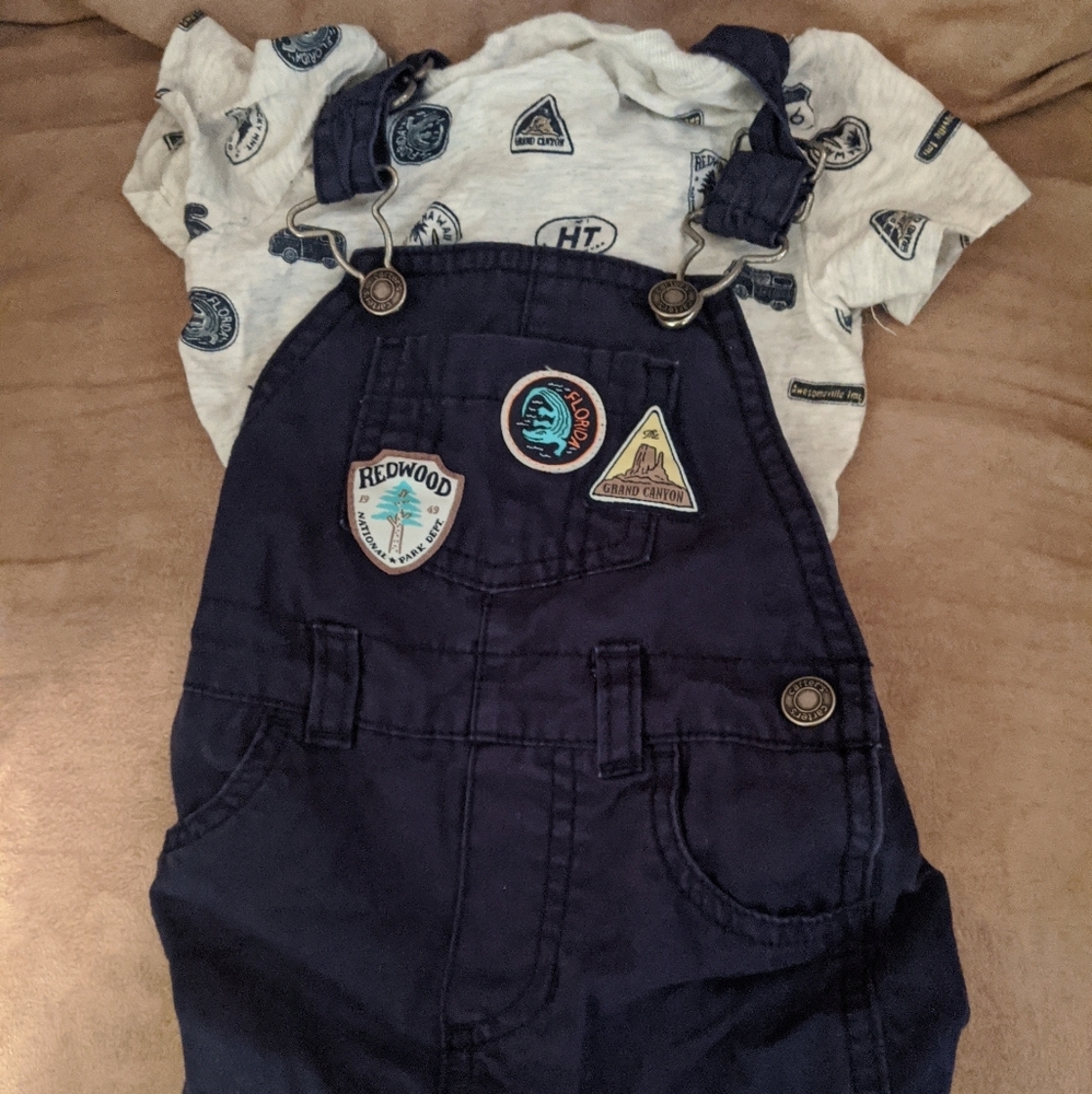 **SOLD**Carter's Blue Overalls Boys size 6 months